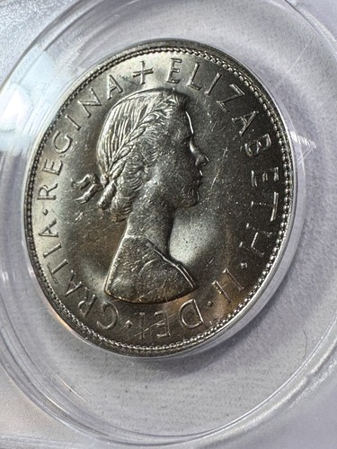 1967 Great Britain Half Crown Graded MS 66 by ANACS - Picture 7 of 8