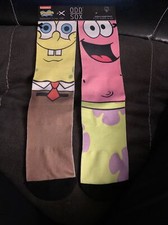 Odd Sox Mens SpongeBob Crew Socks Sz 6-13