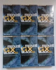 Maxell Super High Grade GX Black VHS EC 30 Video Cassette Tapes x6