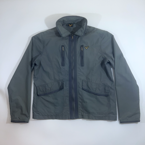 VOI JEANS Men's Jacket Coat Khaki Green Size M Zipped Pockets - Picture 2 of 19