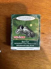 2001 Hallmark Keepsake Miniature Ornament Monopoly Race Car -815-27