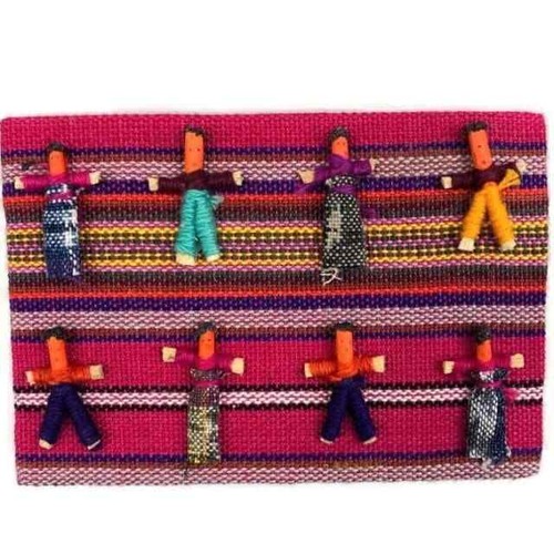 Worry Dolls Notebook covered with Traditional Mayan Fabric - Picture 7 of 17