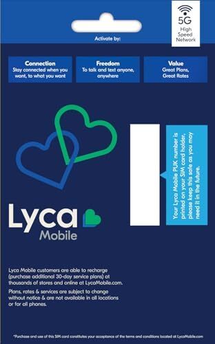 Lyca Mobile 5G/4G Prepaid SIM Card Kit | Unlimited Data Talk & Text to 100 Co... - Picture 2 of 6