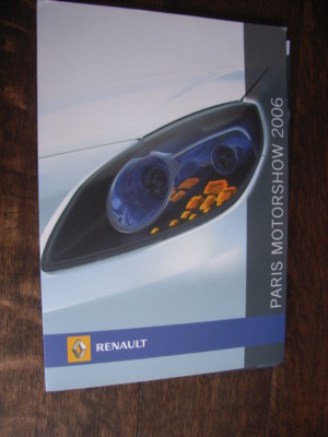 Renault Paris Motor Show 2006 Pressemappe / Press-kit, D