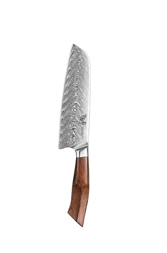 TBG 3 Knife Set Japanese Damascus Stainless Steel Kitchen Chef Santoku Utility - Picture 8 of 9