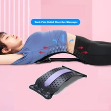 Back Lumbar Relief Pain Stretcher Backs Massager Acupuncture Spine Relax Board