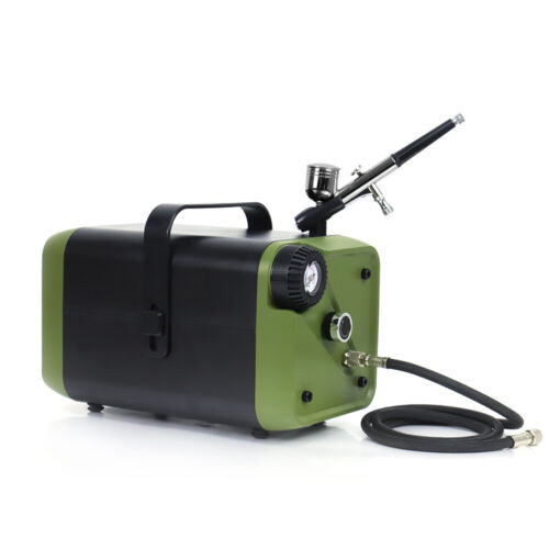 Tragbar Ölfreier Kompressor Airbrush Kompressor Leise Eingebauter Luftspeicher - Bild 3 von 7