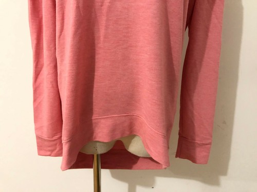 Juicy Couture Key-Hole Jersey Knit Hi-Lo Top Rosy Pink Heather Size S NWOT! - Picture 3 of 12