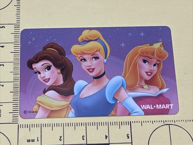 Walmart Disney Princess Aurora Belle Cinderella Collectable Gift Card VL2653 JD Walmart Disney Princess Aurora Belle Cinderella Collectable Gift Card VL2653 JD