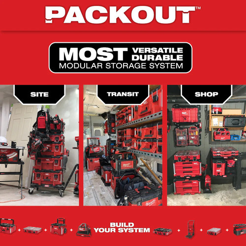 Milwaukee 48-22-8444 PACKOUT Werkzeugkoffer mit 4 Schubladen - Bild 11 von 12