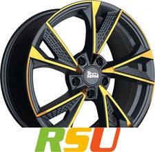 MAM RS6 matt black front copper 8.5x20" ET35 LK5 114.3 ML 72.6 Alufelgen 20 Zoll