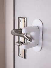 Plain Safety Door Handle Locks Pet-Proof Heavy Duty, Adhesive