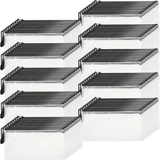 Handepo 100 Pack Mesh Zipper Pouch Pencil Pouches Bulk Clear File Bag Waterpr...