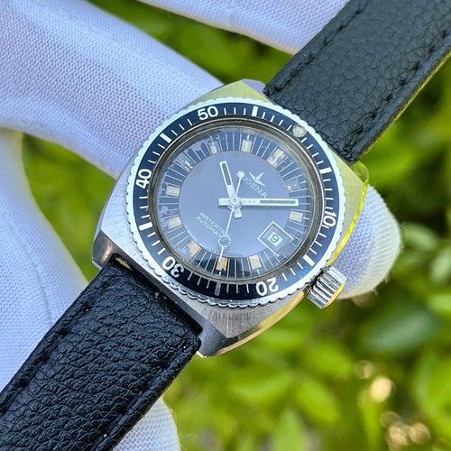 Vintage Dugena Watertrip Automatic Diver's Sunburst Swiss Unisex Watch Cal. 2671 - Picture 9 of 12