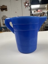 Akro Agate Children s Dishes Blue Disk Pitcher 2.75" HIGH