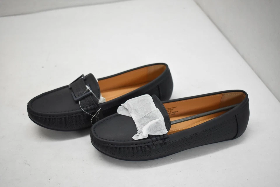 Henry Ferrera Zapatos Mujer Talla 8.5 Azul Marino Mocasín Sin Cordones Comodidad-NJ Foto 2 de 4