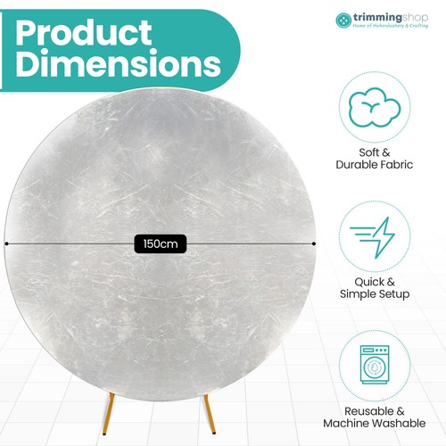 Round Backdrop Hoop Covers Spandex Wedding Photography Background - 9 Colours - Picture 49 of 85
