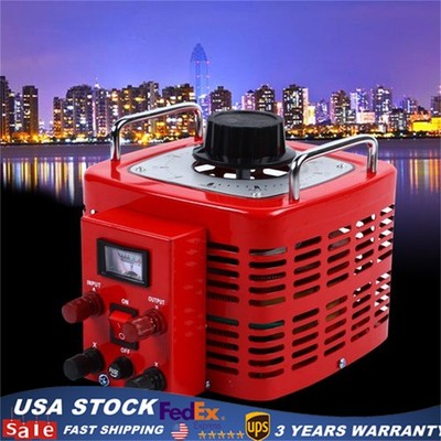 110V Transformer Variac Variable AC Voltage Regulator Metered 3000w 30Amp Auto