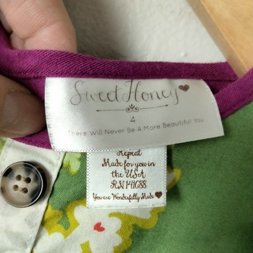 SweetHoney Two Piece Set Girls 4 Shirt Pants Purple Green Mustard Elbow Patches - Picture 10 of 10