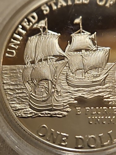 1607-2007-P founding Jamestown silver dollar coin. - Picture 6 of 6