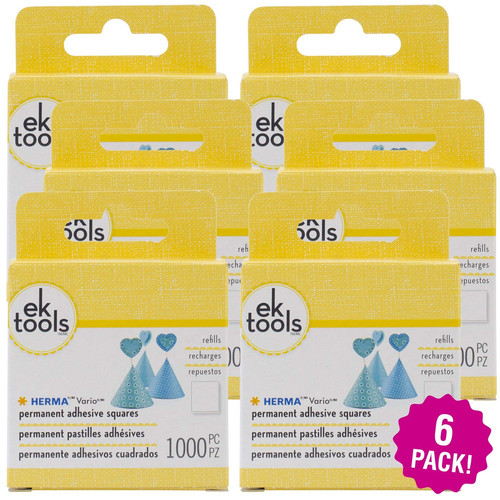 Tools Herma Vario Permanent Adhesive Tab Refill 1000 Count, Multipack of 6, 6...
