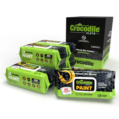 Case Paint Wipes Pre-Moistened Heavy-Duty Wet Cloths Cleaning Wipes (6 X 100-Pac