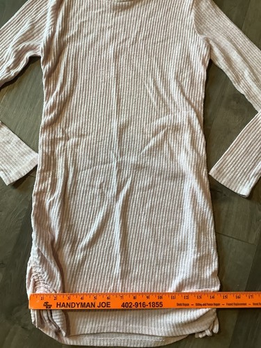 Art Class Youth Girls Dress Size L Large 10 Pink Ribbed Knee Length VGUC Sleeved - Picture 11 of 12