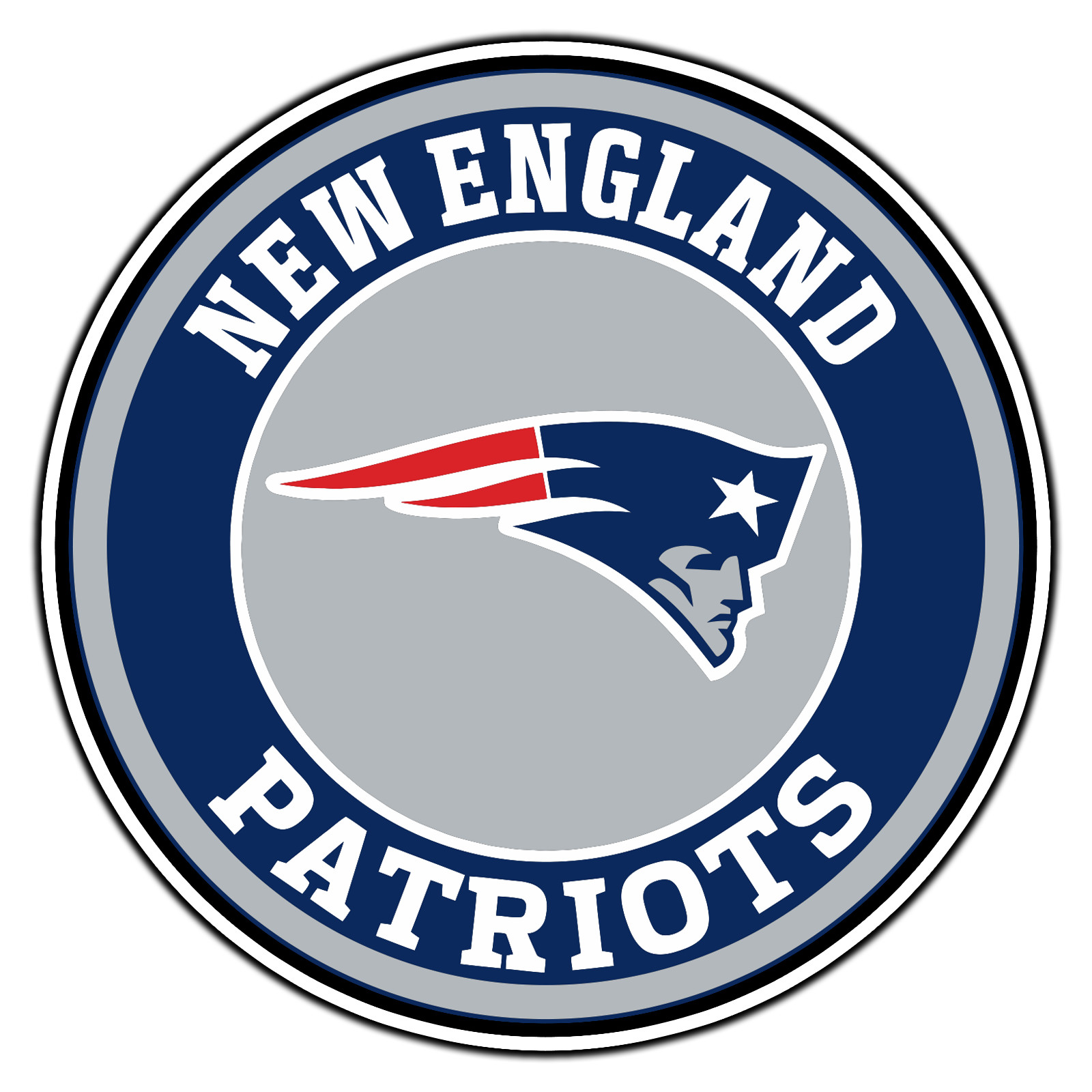 New England Patriots Emblem Logo #11 Football Sticker Waterp