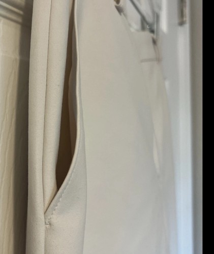 Pantalones de vestir para mujer Judith & Charles beige trabillas para cinturón talla 8 pantalones elásticos nuevos sin etiquetas - Imagen 3 de 8