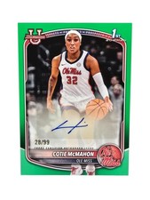 Cotie McMahon 2025-26 Bowman Basketball 1ST BOWMAN GREEN AUTOGRAPH 28/99 Ole Mis