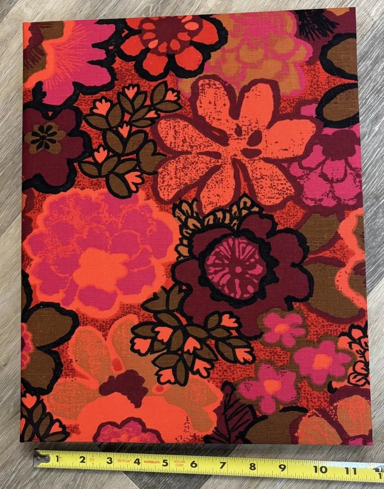 Новый в коробке винтажный 60-х ткани цветок питания фотоальбом Wilson Jones «Fiesta» розовый оранжевый - Изображение 3 из 4