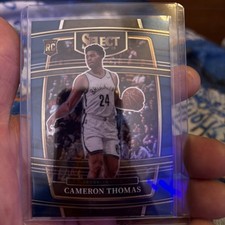 2021-22 Panini Select Basketball - Concourse Blue #21 Cameron Thomas Nets Rookie