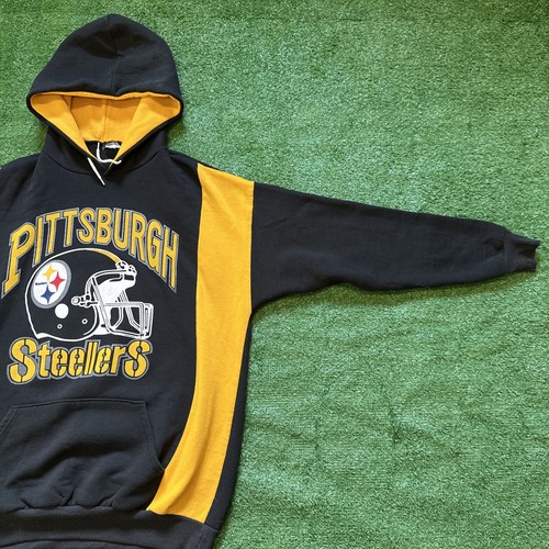 Sudadera con Capucha Vintage Pittsburgh Steelers Para Hombre Grande Doble Cara Majestuosa - Imagen 6 de 7