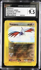 CGC 9.5 MINT+ Skarmory 2002 Expedition 27/165 Reverse Holo Pokemon Card