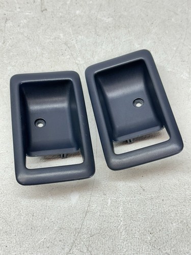 88-91 Honda Civic wagon shuttle interior door handle covers Left Right OEM BLUE - Picture 3 of 8