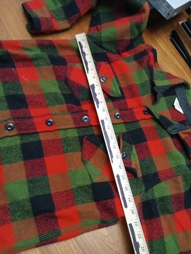 Camisa De Colección Franela A Prueba de Escarcha 70% Lana 30% Nylon Talla 15 - Imagen 6 de 7