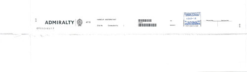 Admiralität 4119 Hafen Westteil China Hongkong Karte Karte Marine Wandpapier - Bild 6 von 7