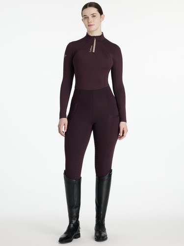 LeMieux Classique Base Layer Damson Equestrian Riding Sport Breathable UV 50+ - Picture 8 of 8