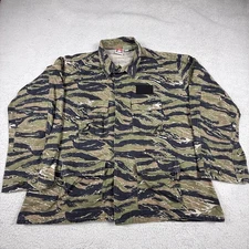 Propper Jacket Mens 2XL Tiger Stripe Camo BDU Combat Shirt Ripstop