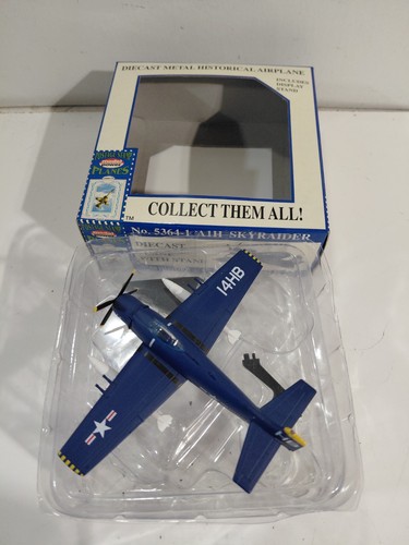 Model Power 5364-1 Postage Stamp 1:100 Scale Die Cast A1H Skyraider Airplane - Picture 5 of 11