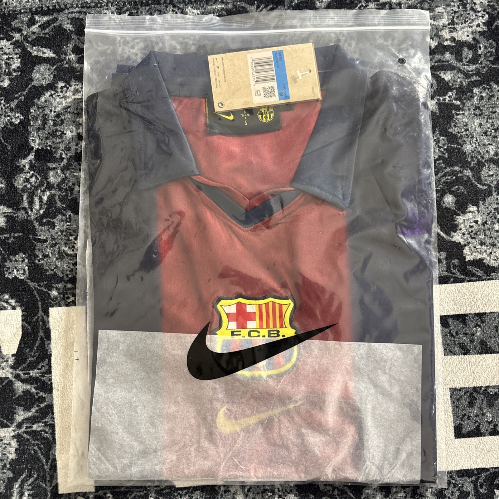 BNWT Travis Scott cactus jack Fc Barcelona Nike Soccer Jersey Size M