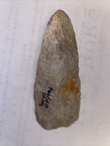 4 1/8 Inch Knife Fairfield Co Ohio Arrowhead - Picture 2 of 2