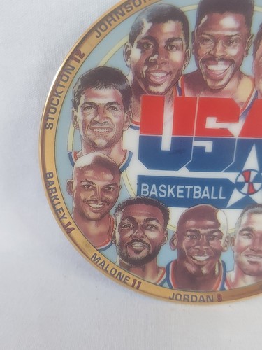 1992 USA OLYMPIC BASKETBALL DREAM TEAM First Ten Chosen 4 1/4"Collectors Plate - Bild 4 von 9