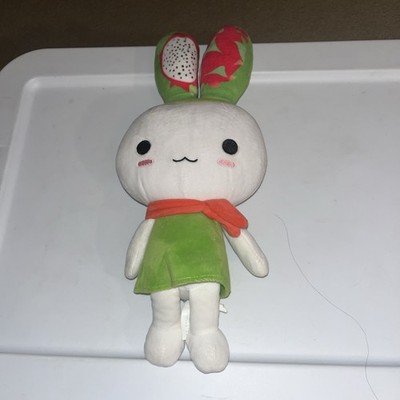 Fruit Rabbit Official Kitto Plush Doll RARE Anime Kiwi Crzone 8 Inch Green White