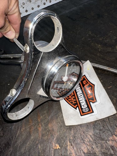 Harley Vtwin Speedometer Speedo Handle Bar Riser Mount FXR Dyna Softail (#509) - Picture 12 of 13