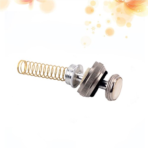 Juego de 6 piezas de reparación de trompeta botón de dedo con tapa de resorte CB101 (plateado) - Imagen 8 de 11