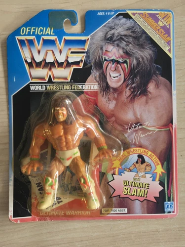 HASBRO VINTAGE Series 2 WWF ULTIMATE WARRIOR Summer Slam Action Figure 1990 I