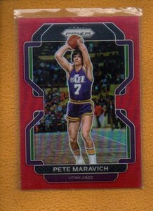 Pete Maravich 2021-22 Panini Prizm Basketball Red Prizm #261 /299