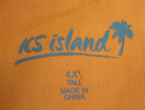 KS Island Orange Short Sleeve Button Down Shirt Men size 4XL Tall - Picture 7 of 8