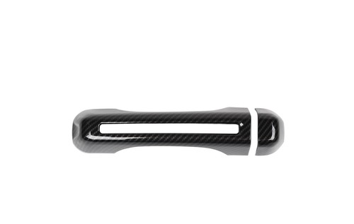 Door Handle Shell Cover Trim for Jeep Wrangler JL JT 4-Door 2018+ Carbon Fiber - Foto 6 di 11